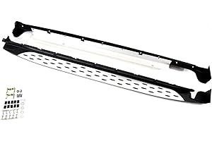 J&J AUTOMOTIVE | Marche-Pieds Latéraux Marche Pieds Compatible avec Santa Fe 2013-2018, Marchepieds 2 pi?Ces (Droite et Gauche), antidérapant