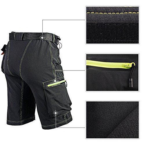 BicRad Herren MTB Shorts Trekking Downhill mit Gürtel - 6