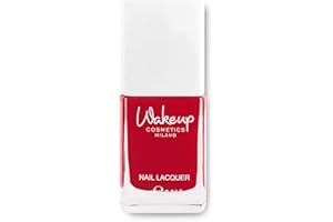 WAKE UP COSMETIC MILANO Wakeup Cosmetics - Nail Lacquer, Smalto per Unghie a Lunga Durata dal Finish Brillante e dal Colore Pieno, Colore Siempre