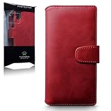 Sony Xperia XZ / XZs Hülle, Terrapin [ECHT LEDER] Brieftasche Case Hülle mit Kartenfächer und Bargeld für Sony Xperia XZ / XZs Hülle Rot - 