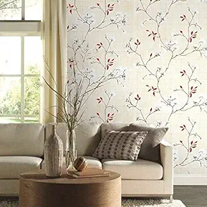 ANNACREATIONS Self Adhesive Removable Peel and Stick Wallpaper (Cherry Beige, 45 x 305 cm)