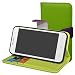 Produktbild Lenovo B Hülle,Mama Mouth Brieftasche Schutzhülle Case Hülle mit Kartenfächer und Standfunktion für Lenovo B 4,5 Zoll Smartphone,Grün