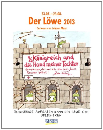 Der Löwe im Jahr 2013: Cartoon-Kalender