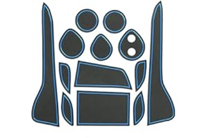 LFOTPP pour Toyo-ta C-HR CHR ZYX10/NGX50 Tapis Anti-poussière Anti-dérapant en Voiture Intérieur Porte, Tapis en Porte-gobelet, Coupe, Accoudoir, Rangement, Stockage Boîte Accessoires (Bleu)
