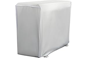 WWLEIHUO Copri Condizionatori Copertura Condizionatore Esterno Copertura Motore Condizionatore Esterno Impermeabile Anti-Polvere Anti-Neve (Large)