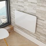 WSSF- Pintura Blanca Plegable de Pared Mesa de Hojas abatibles Madera Mesa...