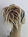 New Tousled Synthetic Hairpiece Scrunchies Straight Elastic updo Scrunchy BUN Brown Blonde Instant Ponytail wig Hairdo (Mix Dark Blonde 1 #27-613)