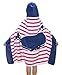 Produktbild Comfysail 100% Baumwolle Kinder Kapuzen Poncho Handtuch Bade Badetuch für Jungen und Mädchen von 2-7 Jahren Strand 76*127cm (Rose)