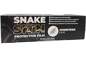 ‎MONSTERS INK Tattoo Folie Heilung, Second Skin Tattoo Folie, Wasserfest Duschpflaster Bandage Tattoo Zubehör, Tattoo Pflaster Rolle Tattoofolie, Monsters Ink Tattooo (15cm x 5m)
