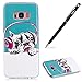 Produktbild Galaxy S8 Plus Hülle,Galaxy S8 Plus Silikon Handyhülle,WIWJ Hülle TPU Soft Silikon Backcover Case Handy Schutzhülle Glühende Handy Shell in der Nacht Durchsichtig mit Gemalt Kunst Malerei Muster HandyhülleStoßdämpfend Transparent TPU Silikon Schutz Handy Hülle Case Schutzhülle für Samsung Galaxy S8 Plus +1x Touch Stylus Pen-Kopfhörer Welpe