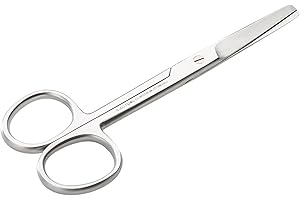 REMOS PROFESSIONAL BODY CARE REMOS Ciseaux de Ménage, Ciseaux universels, ronds, lame droit, 12 cm, acier inoxydable