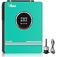 Anern 6200W Hybrid Solar Inverter 48V DC to 220-240VAC, Off Grid Pure Sine Wave Solar Inverter Built-in 120A MPPT Solar Charge Controller, 2AC Output Can Work Without Battery