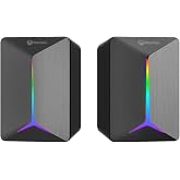 Meetion | SP2011 | Black | RGB Illuminated Speaker | 2.0 Sound System | 3.5mm + USB Connection