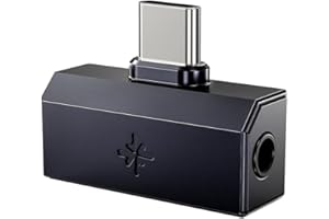 FiiO/Snowsky Tiny Portable DAC & Headphone Amplifier, Hi-Res USB DAC, PEQ Precision Tuning, PCM 384kHz/DSD256 Decoding, App/Web Control, Durable Metal Housing (Tiny A Black)