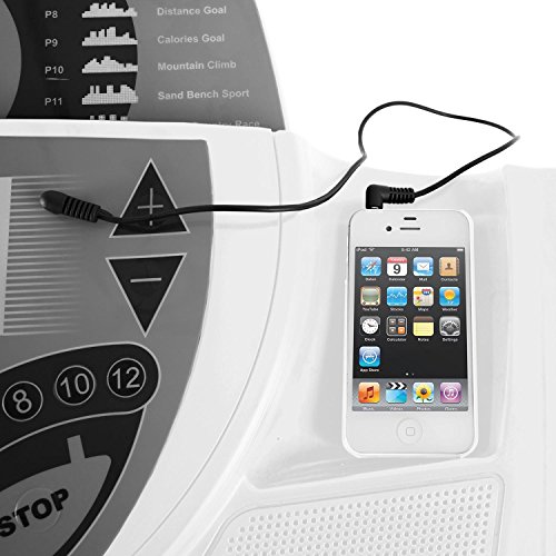 Klarfit Pacemaker FX5 Laufband Heimtrainer (1,5 PS, 12 km/h, Massagegerät, Sit Up Bank, Trainingscomputer, 12 Programme, Lautsprecher, AUX-IN, zusammenklappbar) verschiedene Farben - 6