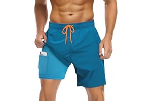 COYBTO Bañadores Hombre Transpirable,Bañadores para Hombre con Forro de Malla y Cordón Ajustable, Bañador Hombre de Secado Rápido