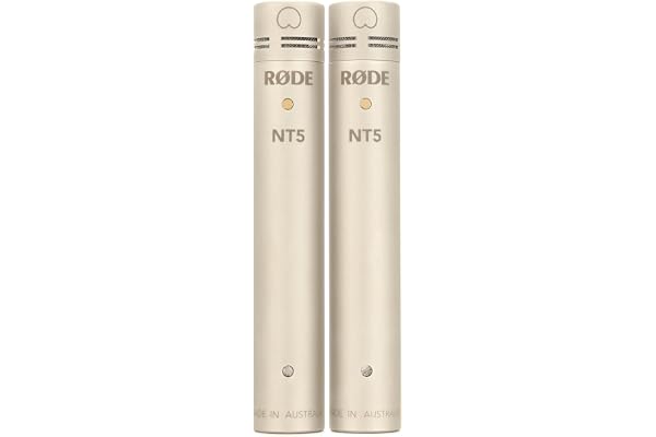 RØDE NT5 Microphone à condensateur à petite membrane de ½" Premium (Paire appariée) pour la production musicale et l'enregistrement d'instruments