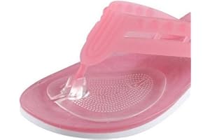 QUUPY Lot de 3 paires de coussinets autocollants en gel de silicone pour avant-pied - Antidérapants - Soulagement de la douleur - Semelles intérieures pour sandale - Pour tongs - Protections d'orteils -