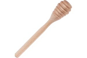DESIOLE Bastón de madera para miel – Cuchara de miel Servidor de miel Agitador de miel Miel Dipper de madera Dipper Fiesta de boda Regalo Artesanía