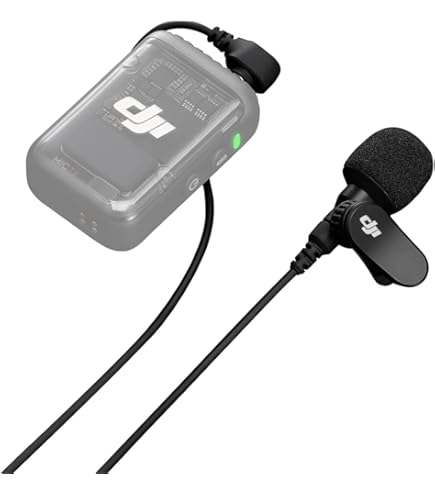 DJI Mic 2, Wireless Lavalier Microphone, Noise Cancellation