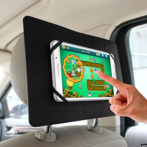 Fintie Universal Auto Rücksitz Kopfstütze Halterung Halter für 7-Zoll bis 11-Zoll-Tablet PC Inklusive. New iPad 9.7 2017, iPad Pro 10,5 Zoll, iPad Air 2, iPad Air, iPad 1/2/3/4, iPad Mini, Samsung Galaxy Tab S3 9,68 Zoll, Asus Zenpad,Huawei Mediapad, Microsoft Surface Pro / RT, Lenovo Tab, Medion Lifetab and More, Schwarz - 3