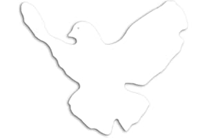 RITTER MEDIENDESIGN Aufkleber Friedenstaube Autoaufkleber Peace Sticker Waschstrassenfest UV-Beständig Premium Edition