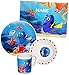 Produktbild 4 tlg. Geschirrset - " Disney - Findet Nemo / Fisch Dory " - incl. Name - Porzellan - Trinktasse + Teller + Müslischale + Unterlage - Kindergeschirr Keramik Frühstücksset - für Kinder Mädchen & Jungen - Finding Fische - Frühstücksgeschirr Geschirr / Eßlerngeschirr - Kinderservice - Kindergeschirrset - Unterwasser - Clownfisch - Suppenteller / Platzdeckchen - Eßunterlage - Tischset - Dorie