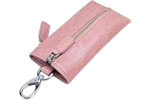 iSuperb Portachiavi Raccoglitore Chiave in Pelle Chiave Caso Cuoio con Cerniera 6x12.3x0.5cm