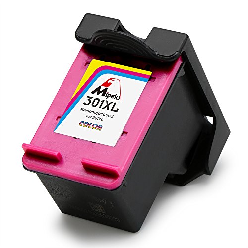 Mipelo Wiederaufbereitet HP 301XL Multipack Druckerpatronen (1 Schwarz, 1 Dreifarbig) Kompatibel für HP Deskjet 1510 2540 3055A 3050A 2050 2510 2050A, HP ENVY 4500 5530, HP Officejet 2620 4630 Drucker - 4