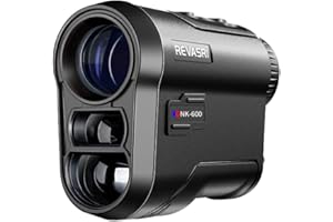 REVASRI Golf/Hunting Rangefinder with Pin Lock Vibration, Slope Switch, 650 Yards Distance and Scan, Laser Range Finder for Golfing and Hunting, USB-C Charge