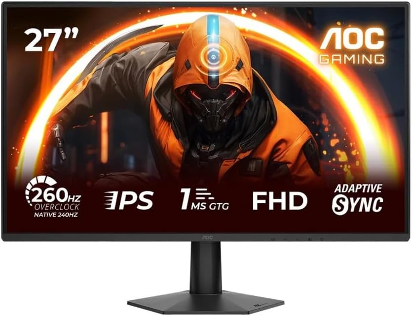 AOC 27G50Z 27″ 260Hz(OC) 0.3ms Full HD FreeSync Fast IPS Oyuncu Monitörü