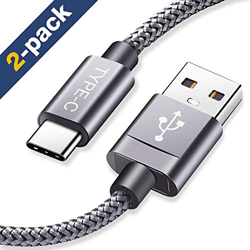 C  ble USB C  Lot de 2  2m Snowkids Cable Type C Data Chargeur Connecteur Ultra R  sistant en Aluminium pour Samsung Galaxy S9 S8 A3 A5 2017   Huawei p9 p10  Mate 9 10  LG G5 G6  Sony Xperia XZ Gris 
