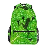 COOSUN Rana Sombra Mochila Casual Escuela Mochila bolsa de viaje Multicolor