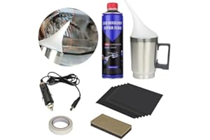 Ctopkatuo Auto Scheinwerfer Bedampfen Polierset Set, 200ml Reparatur FlüSsigkeit Scheinwerfer Dampf Restaurations Set