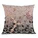 Produktbild Deloito Geometrische Buntes Muster Stil Schlichtes Elegantes 45cm x 45cm Super weiches Gewebe Platz Dekoration Kissenbezug (A)