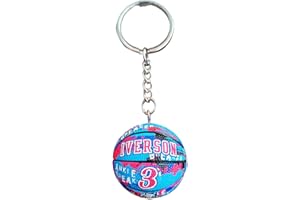 RIKE'S Genérico Llavero NBA - Keychain - Coleccionables Varios Equipos Pelota Deportiva Baloncesto - Colgante Creativo 3D