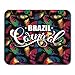 Produktbild Mouse Pads Bird Brazil Carnival Lettering Design on Bright with Abstract Feathers for Concept and Other Users Dance Mouse Pad