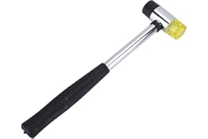 CHICIRIS Gumowy młotek do gitary generycznej lutyrze z podwójną głową gumowy młotek progowy do biżuterii rzemieślniczej, rękodzieło skórzane, drewno [prezent na Boże Narodzenie, prezent no