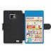 Produktbild Funny Cute Beer Pong Flight Card Parody Infographic Faux Ledertasche Hülle fürSamsung Galaxy S2