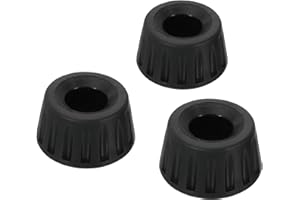 PATIKIL Universal 15mm ID Gummi Stativfüße 3 Pack rutschfest Stativ Ersatz Teile für Kamera Dreifüße Einbeinstativ Schwarz