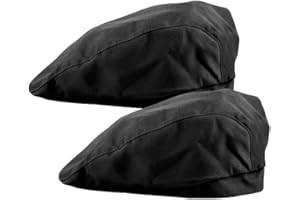 DOKRIN Gorros de cocina desechables, 2 gorros de chef, turbante de cocina para adultos, gorro de trabajo para panaderos, hoteles y restaurantes, unisex.