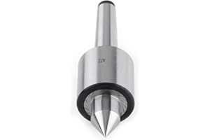 LIEBEWH Centro Vivo Cónico Mt2 Centro Vivo T10, Centro Vivo Mt2 Centro de Fresado Giratorio en Vivo Giratorio de Precisión de Acero Morse Herramienta de Torno de Trabajo de Metal para