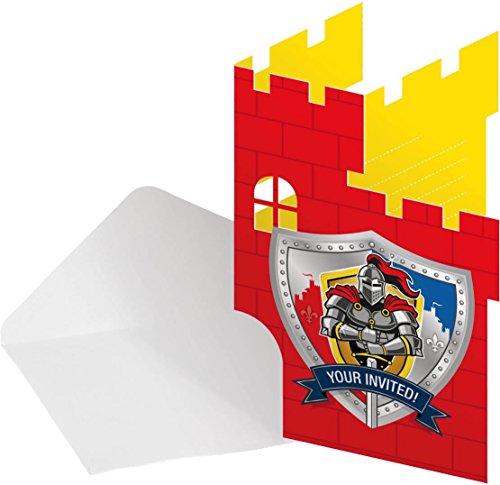 NEU Einladungen Ritter & Wappen, 8 Stk.