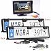 Produktbild Autokennzeichen Rückfahrkamera mit Einparkhilfe für Vorne und Hintern + Stand Monitor für KFZ Auto Transporter, Van, Wohnmobile & Bus Car Camera Kamera