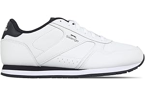 Slazenger Mens Classic Trainers Lace Up Leather