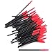 Approx. 50Pcs Disposable Eyelash Brush Mascara Wands Applicator Black and Red