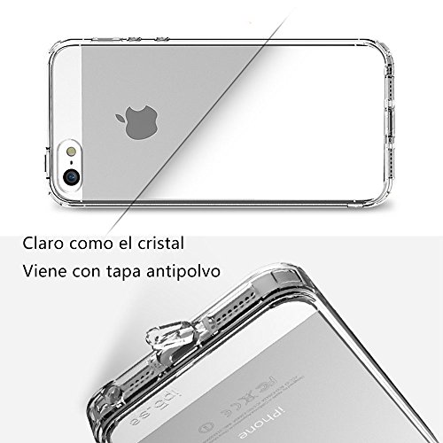 Funda para iPhone 5 5S SE CLOUDSTOO Alta TPU Funda para Protecci n Gota y Choque Absorci n Trasera Dura Carcasa Parachoques- COLOR NEGRO Funda para iPhone 5 5S SE CLOUDSTOO Alta TPU Funda para Protecci n Gota y Choque Absorci n Trasera Dura Carcasa Parachoques- COLOR NEGRO