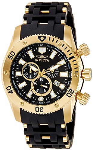 Invicta 0140 Sea Spider Reloj para Hombre acero inoxidable Cuarzo Esfera negro