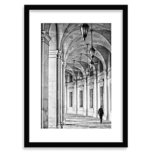 COLOSSAL ART HOUSE Urban Framed Glossy Front Portrait Poster for Home and Office Wall Decoration (Black and White, 13x17),Motivational