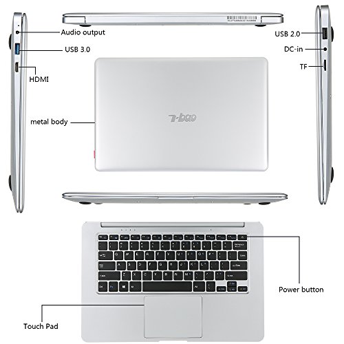 Pro Ultrathin Laptop PC 14 1  1920 1080 for Intel Z8350 4GB DDR3L 64GB EMMC